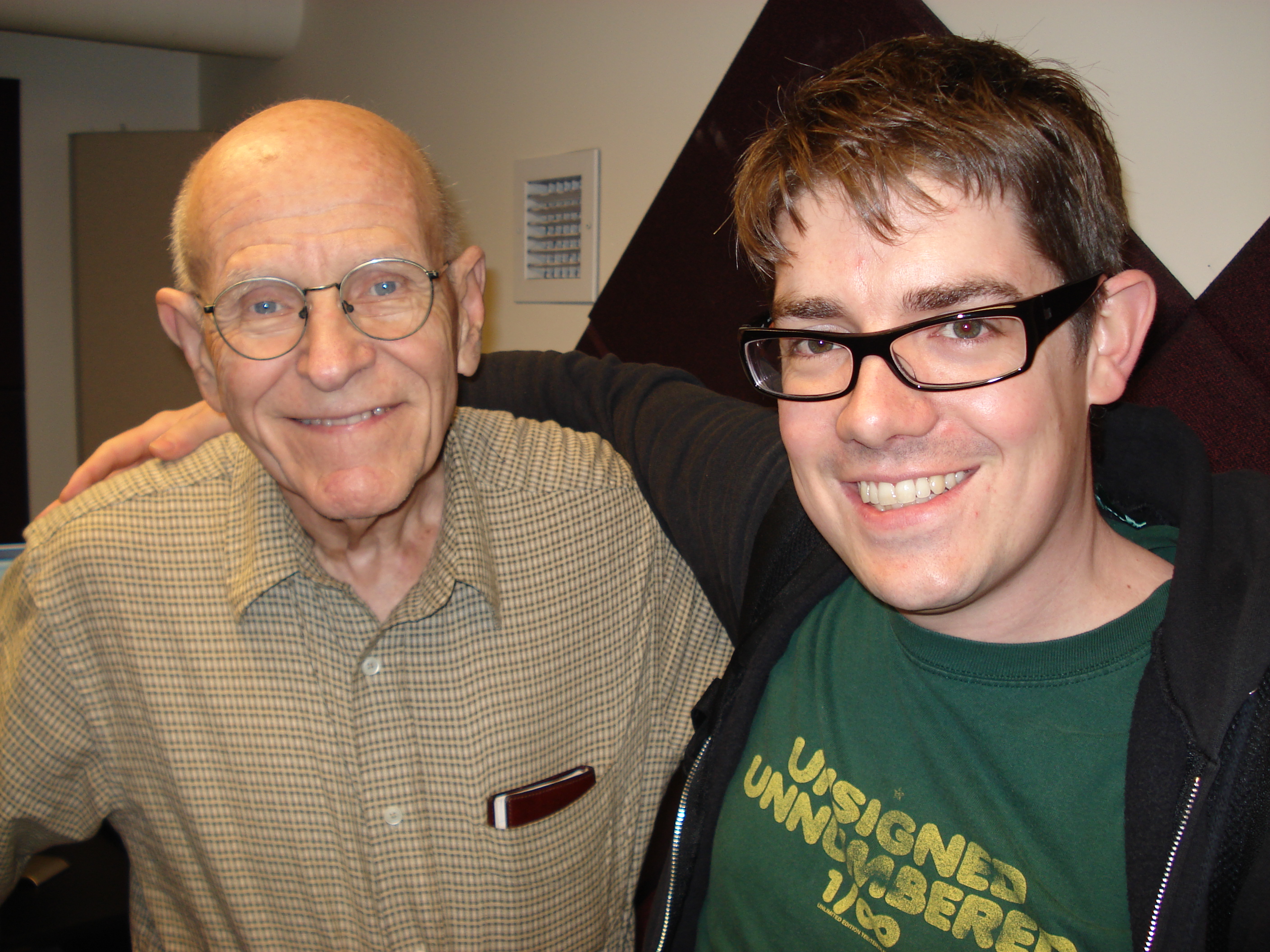 Max Mathews and Jonathan Bailey at Berklee